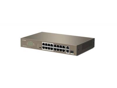 Tenda TEF1118P- 16-150W - 16FE+2GE/1SFP Desktop Switch With 16-Port PoE - Bảo Hành 36 Tháng