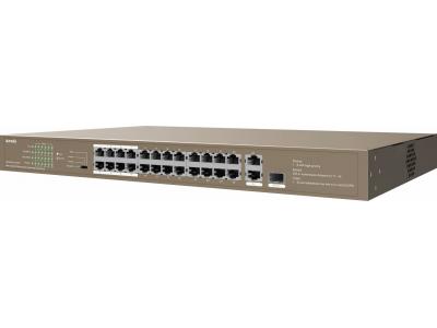 Tenda TEF1126P-24-250W  24FE+2GE/1SFP Rackmount Switch With 24-Port PoE - Bảo Hành 36 Tháng