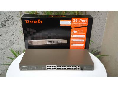 Tenda TEF1126P-24-250W  24FE+2GE/1SFP Rackmount Switch With 24-Port PoE - Bảo Hành 36 Tháng